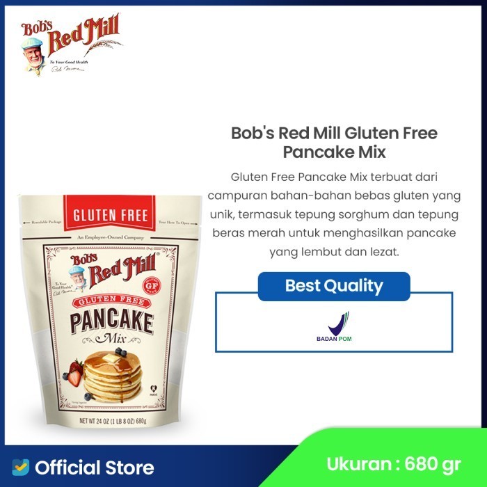 

[Premium] Bob's Red Mill Gluten Free Pancake Mix 680 gr - Exp Jauh