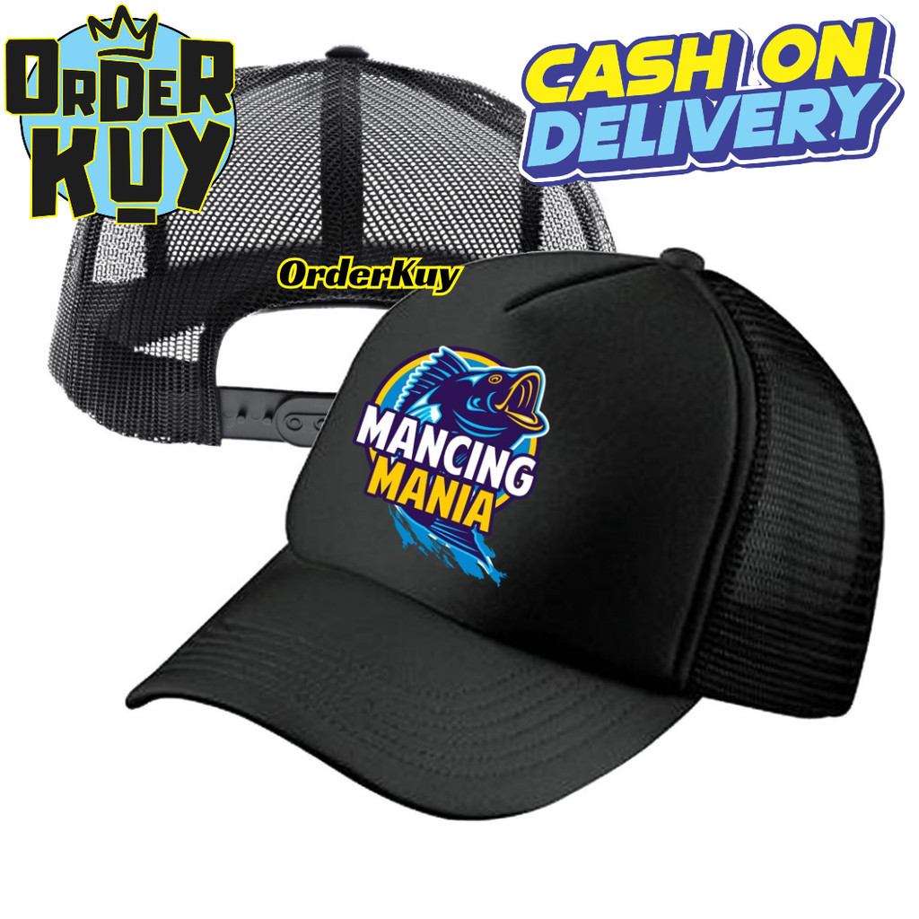 OrderKuy Topi Trucker MANCING MANIA - Topi Distro MANCING MANIA Logo - Topi MANCING MANIA Premium - 