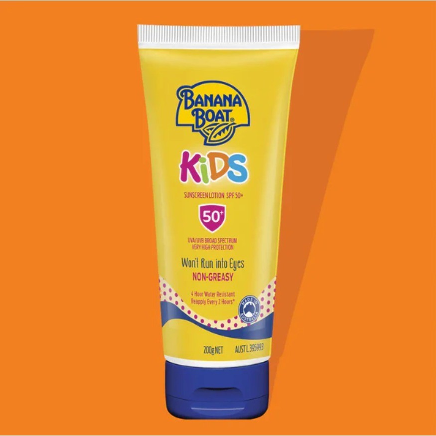 BANANA BOAT KIDS SUNSCREEN LOTION SPF50+ 200G sunclock sunscreen