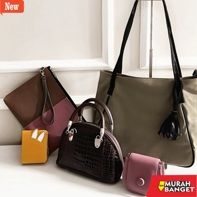 Selempang Wanita Kekinian Paket Usaha Isi 3&5  Tas Selempang wanita