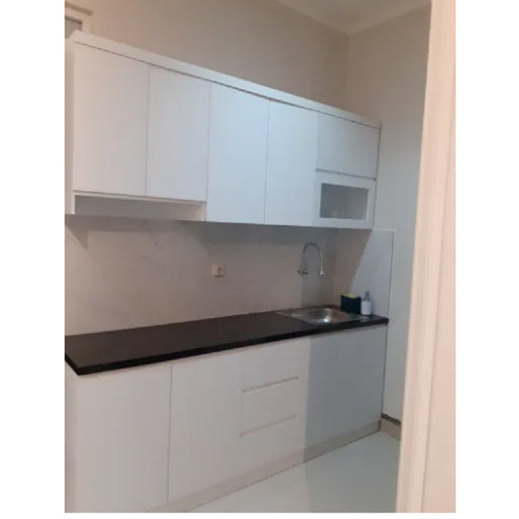 Kitchen Set Minimalis Modern 2 varian atas dan bawah 150cm - Rak Laci - Sudah Dirakit  free Wastafel