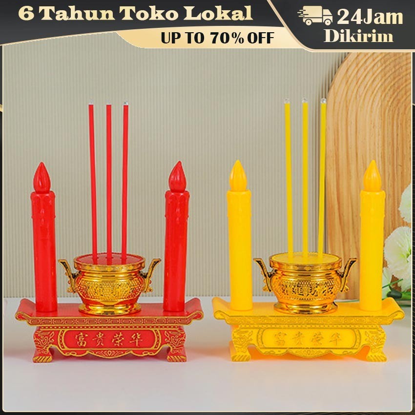 Pembakar Dupa Elektronik / Tempat Dupa Hio Elektrik / Tempat Bakar / Lilin elektronik / Lilin Led el