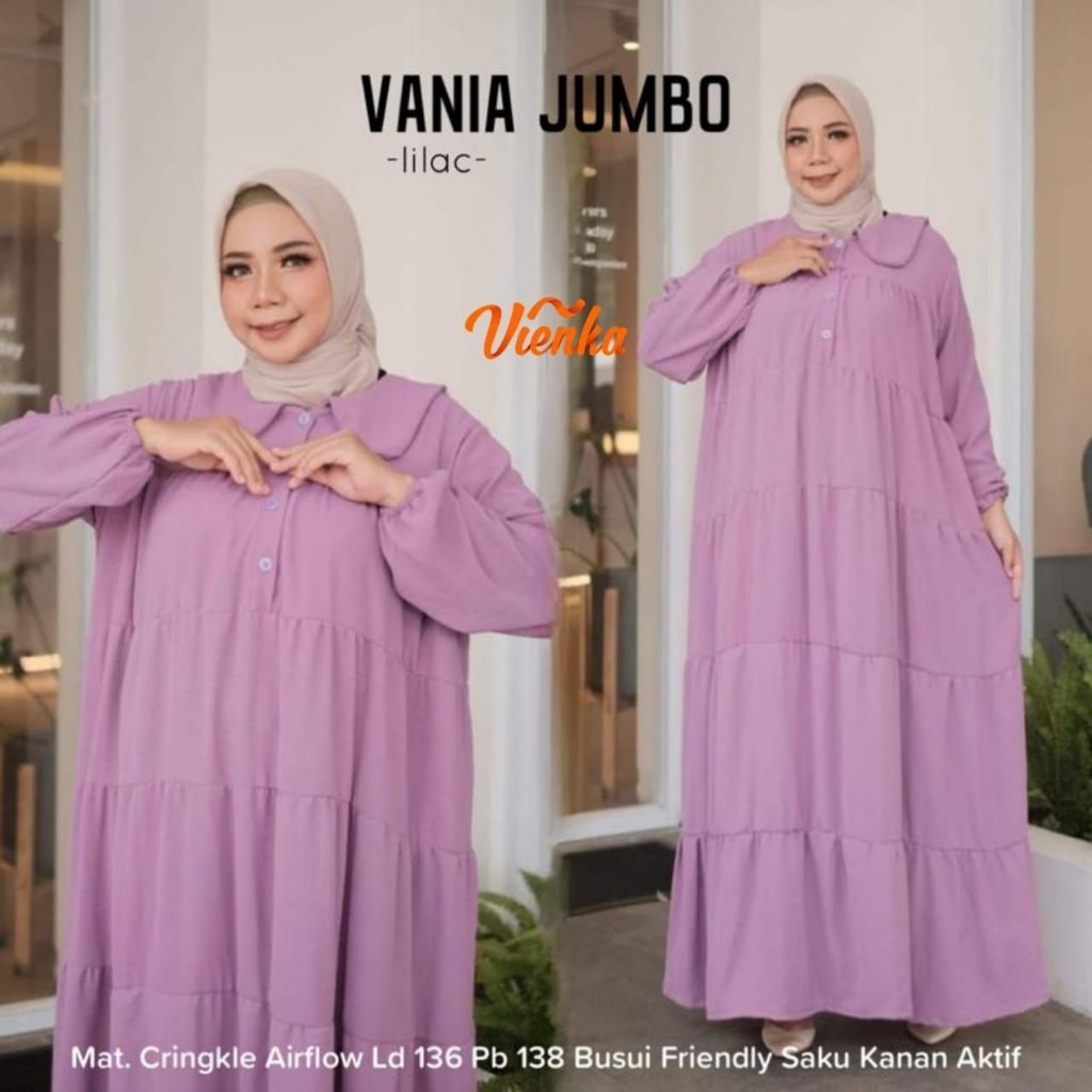 MAXI DRESS SUPER JUMBO LD 130 140 BY VIENKA