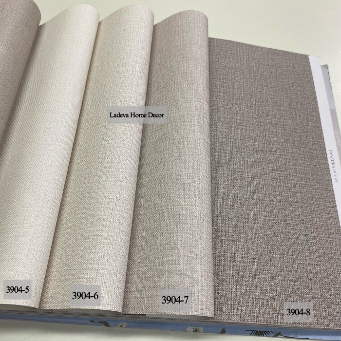 Wallpaper Vynil Dinding Premium Roll Besar 1mX15m Polos Bertekstur Motif Timbul Warna Putih Abu Abu