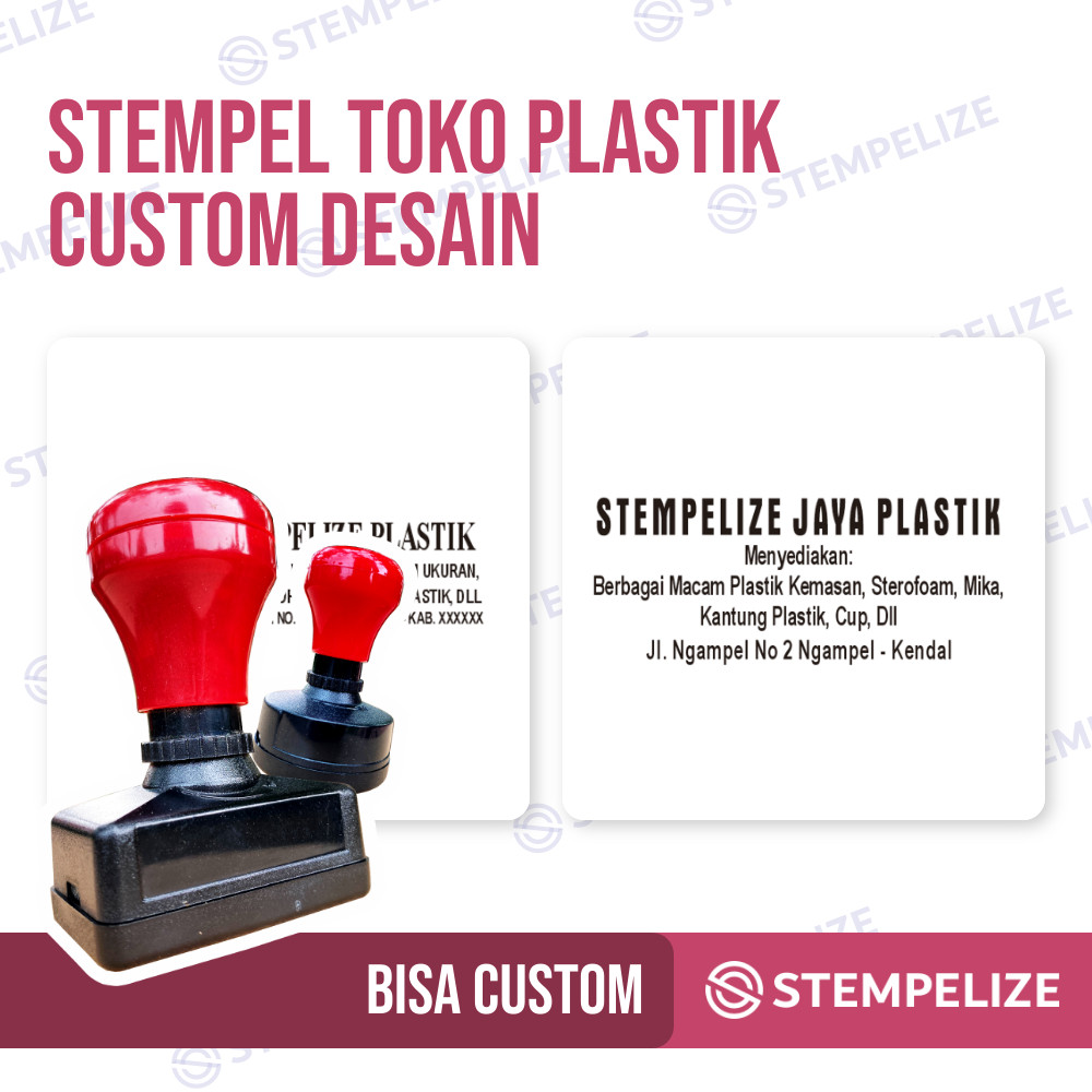 

Stempel Toko Plastik Custom Desain