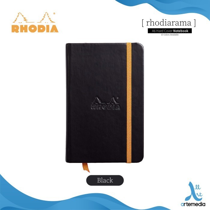 

[KUALITAS TERBAIK] Buku Catatan Rhodia Rhodiarama A6 Blank Paper Hard Cover Notebook - BLACK