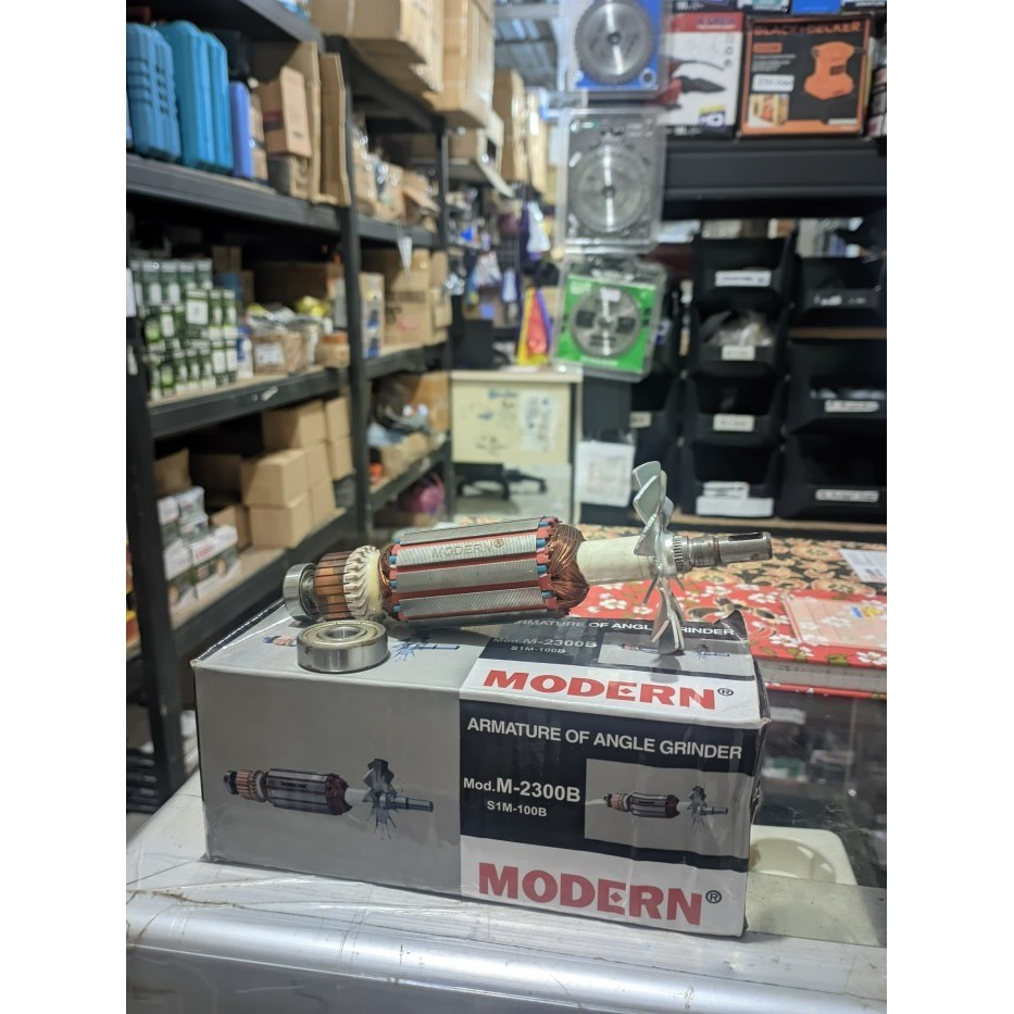 MODERN Angker Mesin Gerinda M2300B Armature M-2300B Gernda Angker Gerinda M 2300B SIM 100B