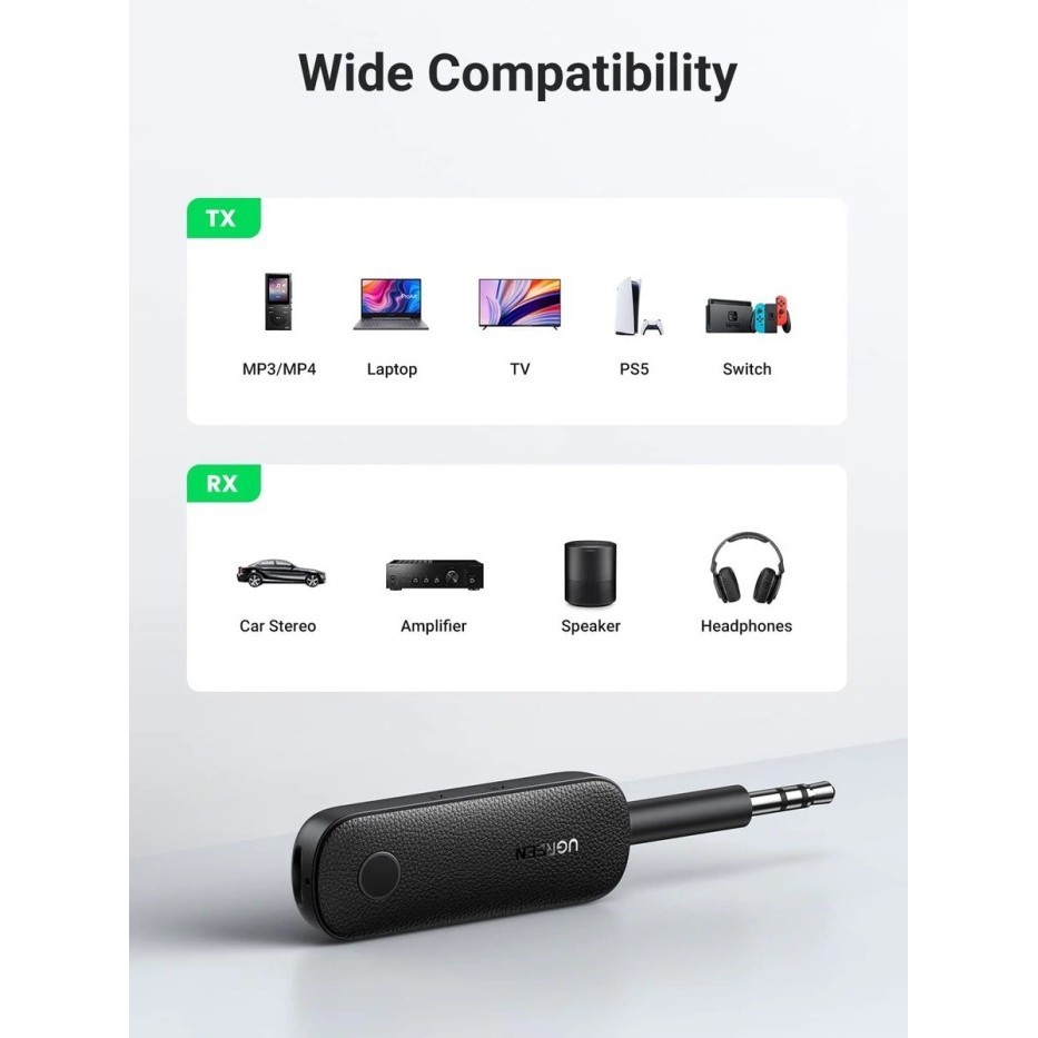 UGREEN Bluetooth Audio Receiver Transmitter Kabel Aux Mobil 80893