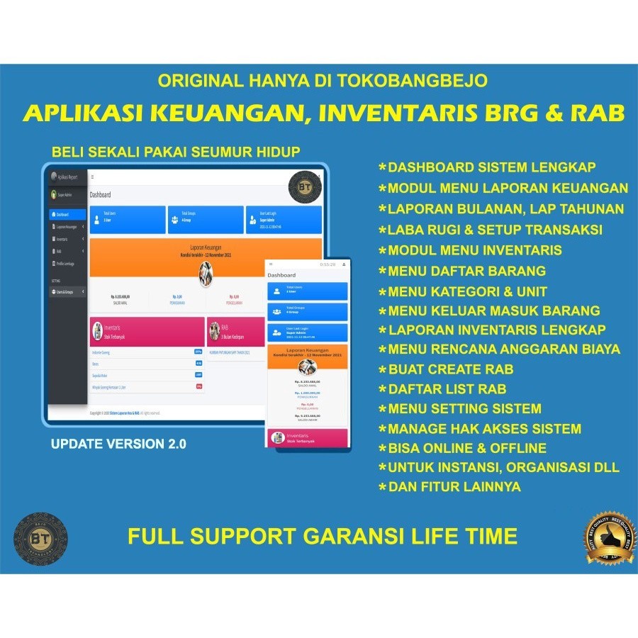 APLIKASI WEB SOURCE CODE SISTEM LAPORAN KEUANGAN, INVENTARIS BARANG DAN RANCANGAN ANGGARAN BIAYA RAB