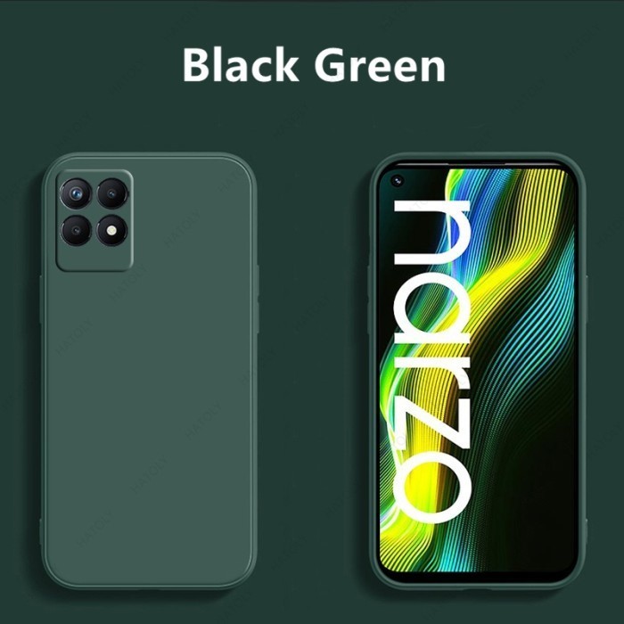 PROMO Case Realme 8 8 PRO 8 5G Baby Skin FREE tali Fashion Cute Casing - Hijau, REALME 8/8 PRO