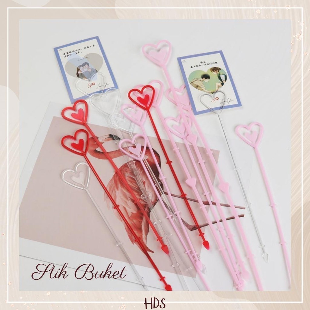 

[5 PCS] Stik Kartu Ucapan Buket [34cm & 23cm] Greeting Card Stick Holder