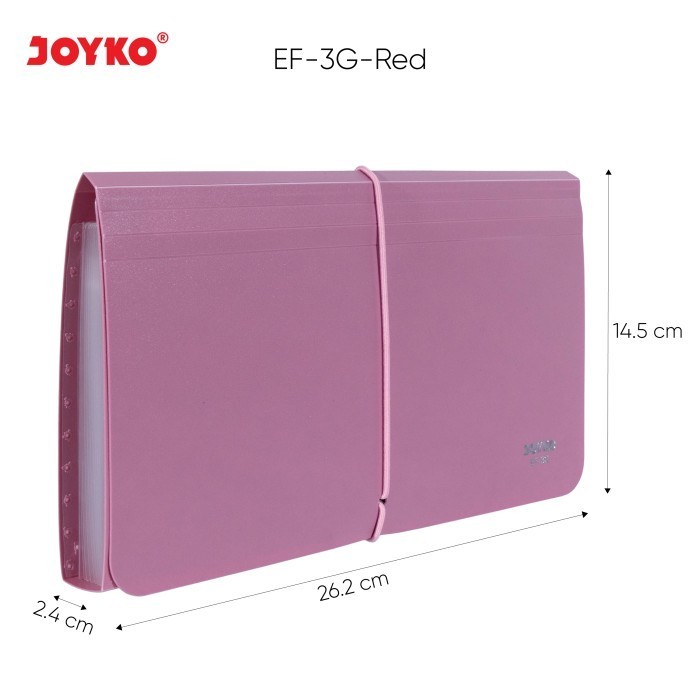 

Limited Stok!! Expanding File Map Harmonika Joyko EF-3G Giro 13 Pocket - Red