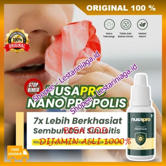 Nusapro ORIGINAL Nano Booster Propolis Obat Herbal Sinusitis Paling Ampuh Atasi Polip Hidung Pilek B