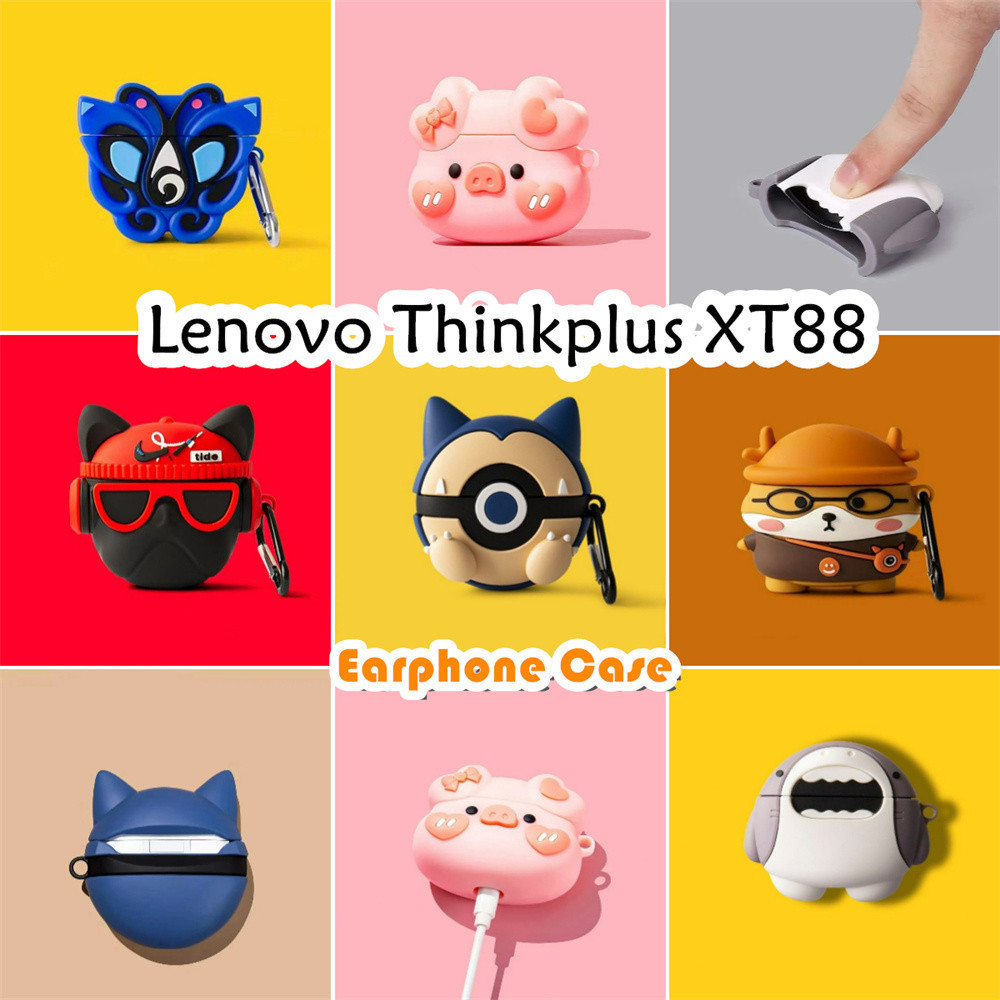 【variety】Untuk Lenovo Thinkplus XT88 Case Kreatif Kartun Soft Silikon Earphone Case NO.2