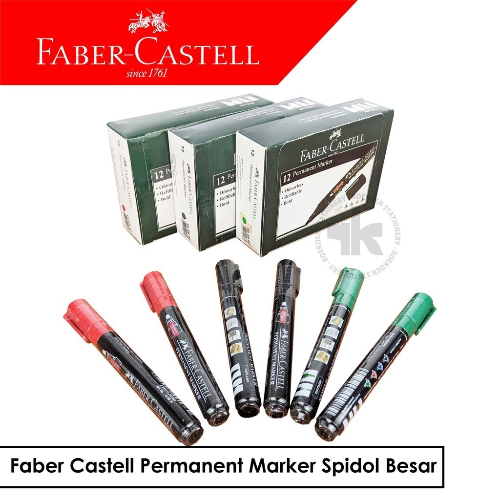 

Faber Castell Permanent Marker Spidol Besar