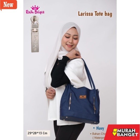 tas selempang wanita shopee haul Tas Tote bag Larissa new by Ratu Bilqis free tali selempang