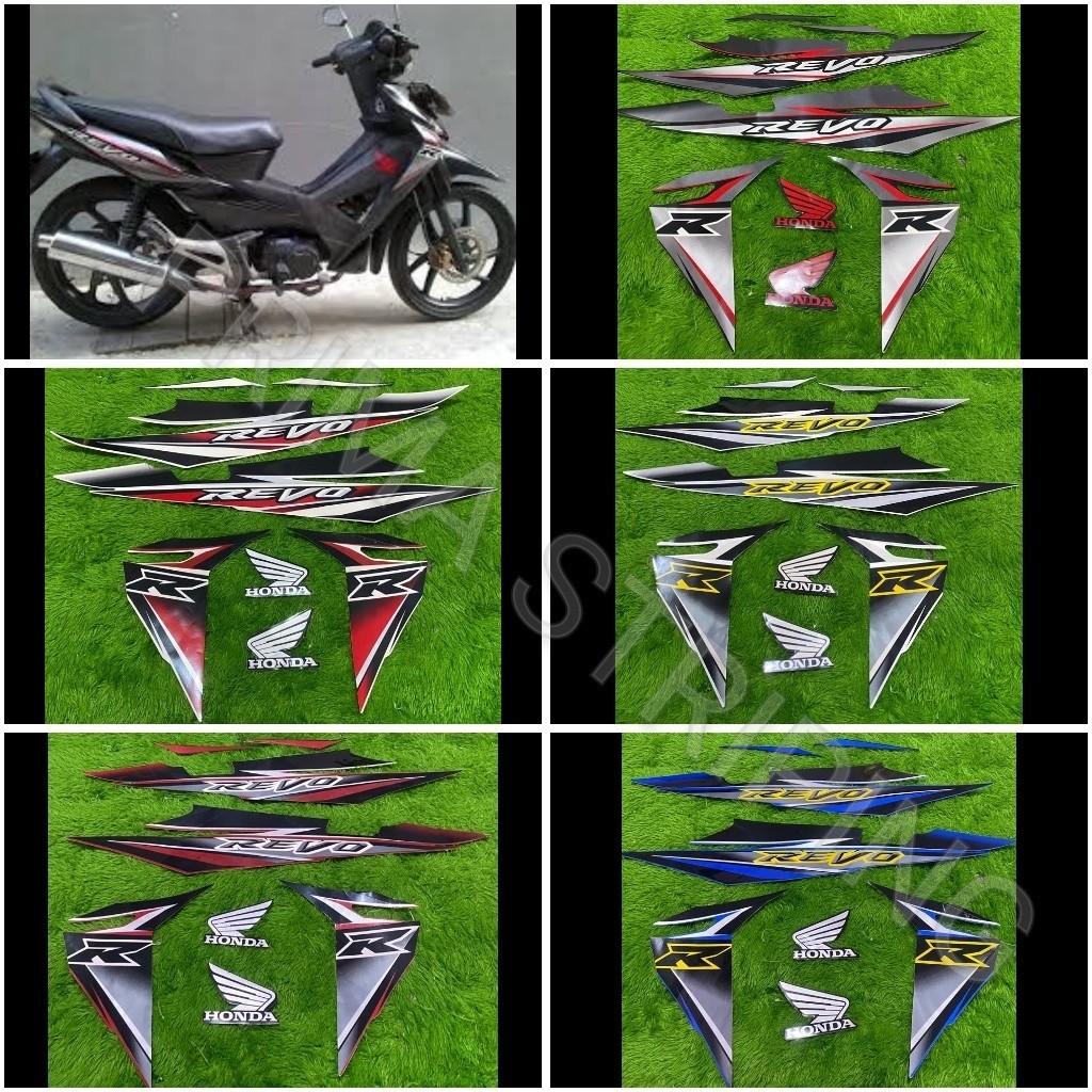 STRIPING STIKER MOTOR REVO 2008 CW