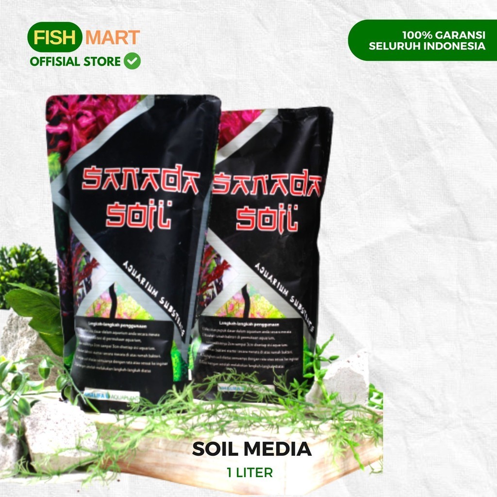Soil Media Tanam Subur Merk Sanada substrate Aquascape