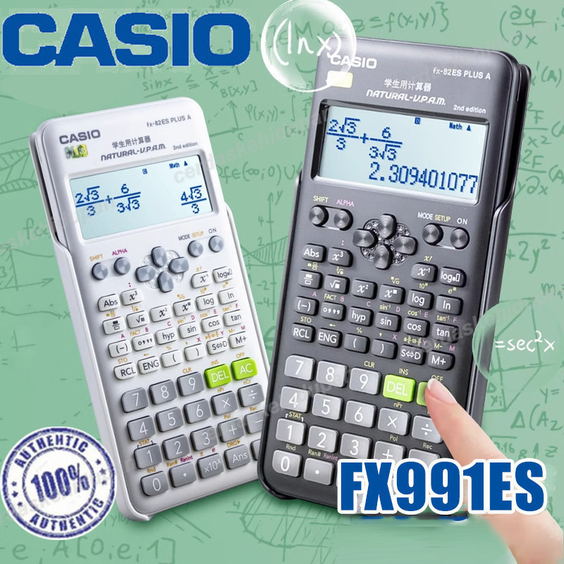 

Kalkulator Scientific Casio ilmiah FX-991ES-Plus Kalkulator Casio Scientific Calculator 417 Fungsi Dukungan Untuk Muatan Surya Layar Paparan Definisi Tinggi