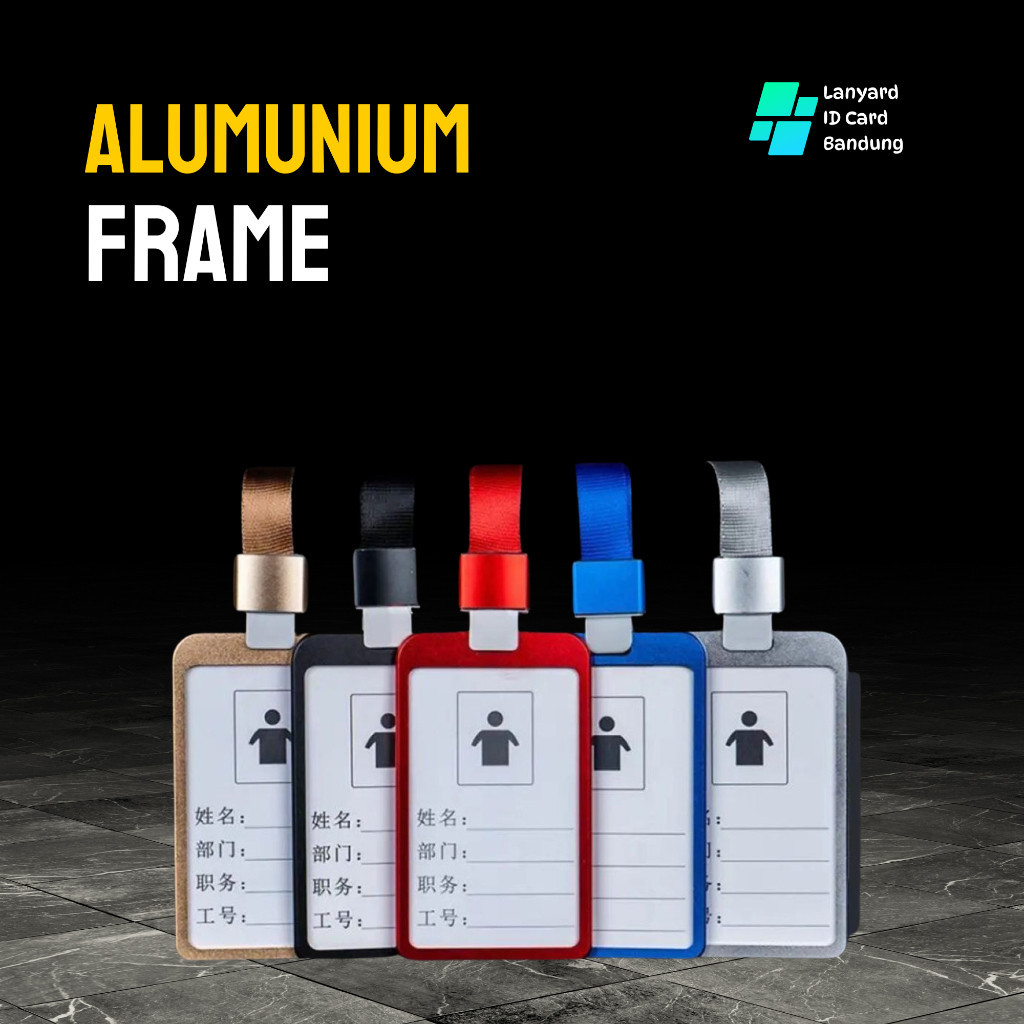 

Frame Card Holder Bahan Alumunium bermutu tempat id card metal kartu pegawai