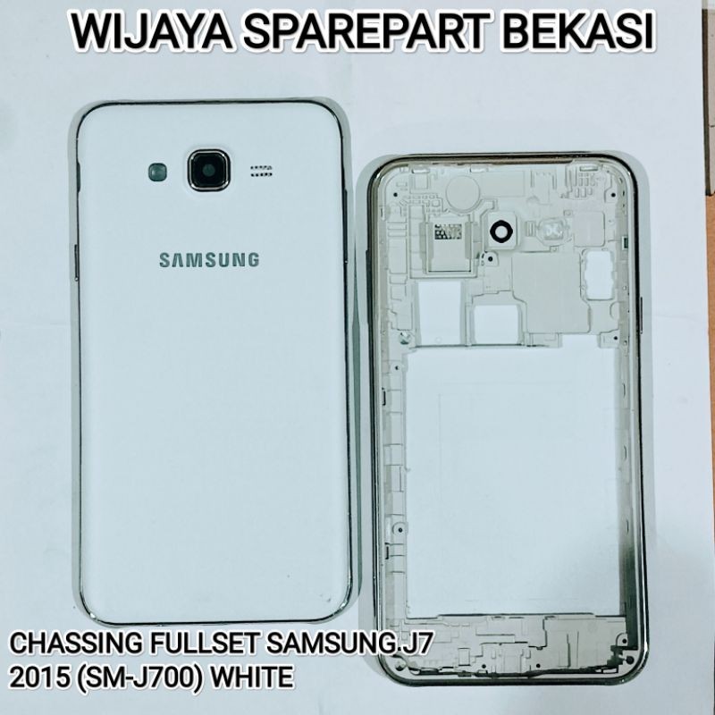 CASING SAMSUNG FULSET J700 (J7 2015) WHITE