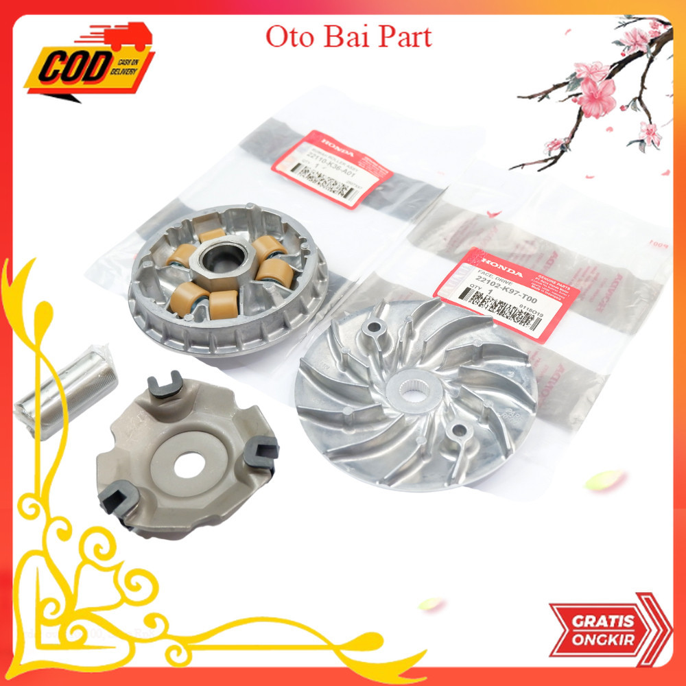 rumah roller pcx 150 - rumah roller pcx k97 - kipas pcx K36 Part motor