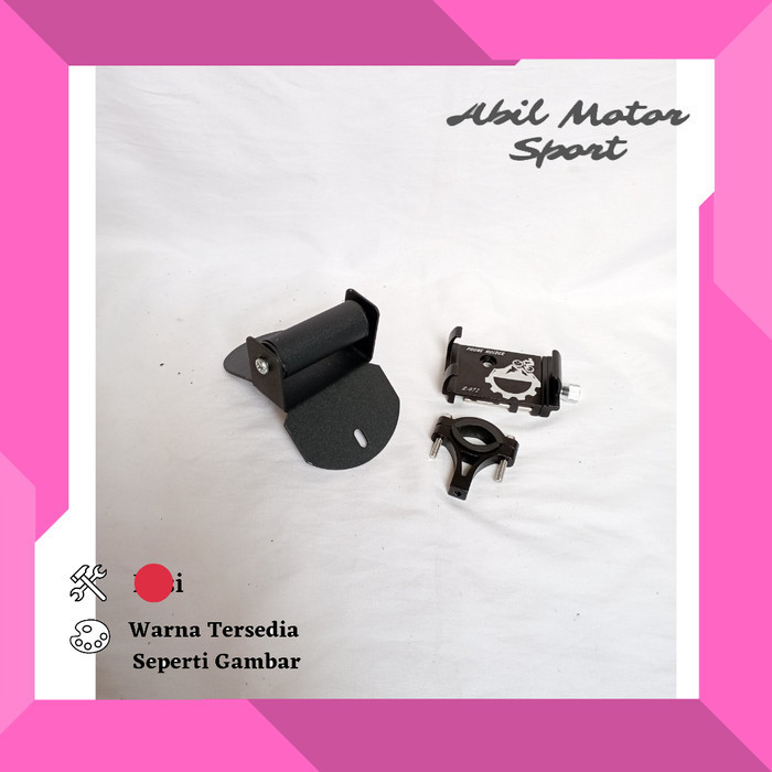 PAKET HOLDER GPS HP NMAX NEW PHONE HOLDER ALUMUNIUM STANG MOTOR BRAKET BRACKET BREKET HOLDER HANDPHO