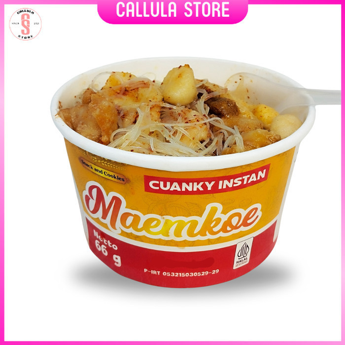 

Cuanki Instan Cuanky Lidah Tahu Siomay Kering Cup Merk Maemkoe Pasti Enak