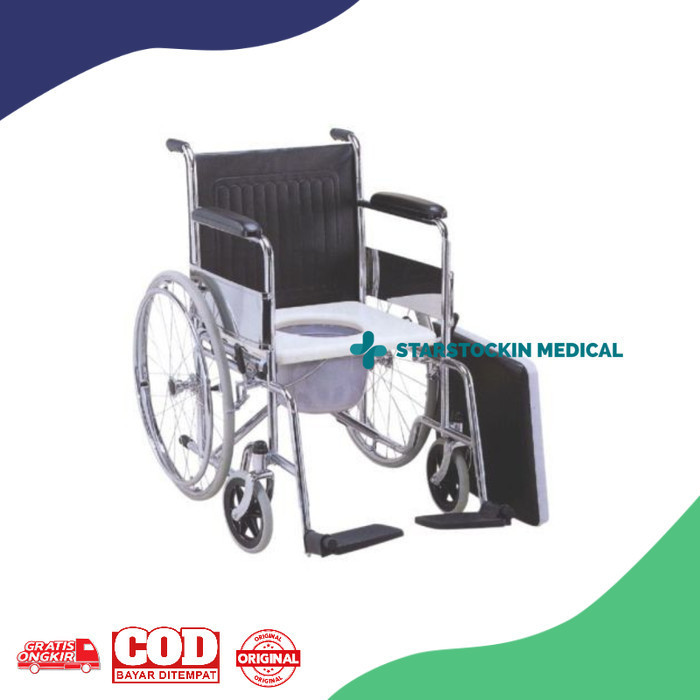 Kursi Roda Commode Chair Tempat Buang Air Besar OneMed