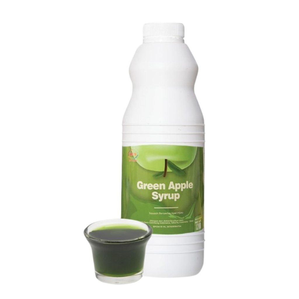 

Gee Zie Sirup Rasa Apel Hijau 1,2 Kg Green Apple Syrup Concentrate