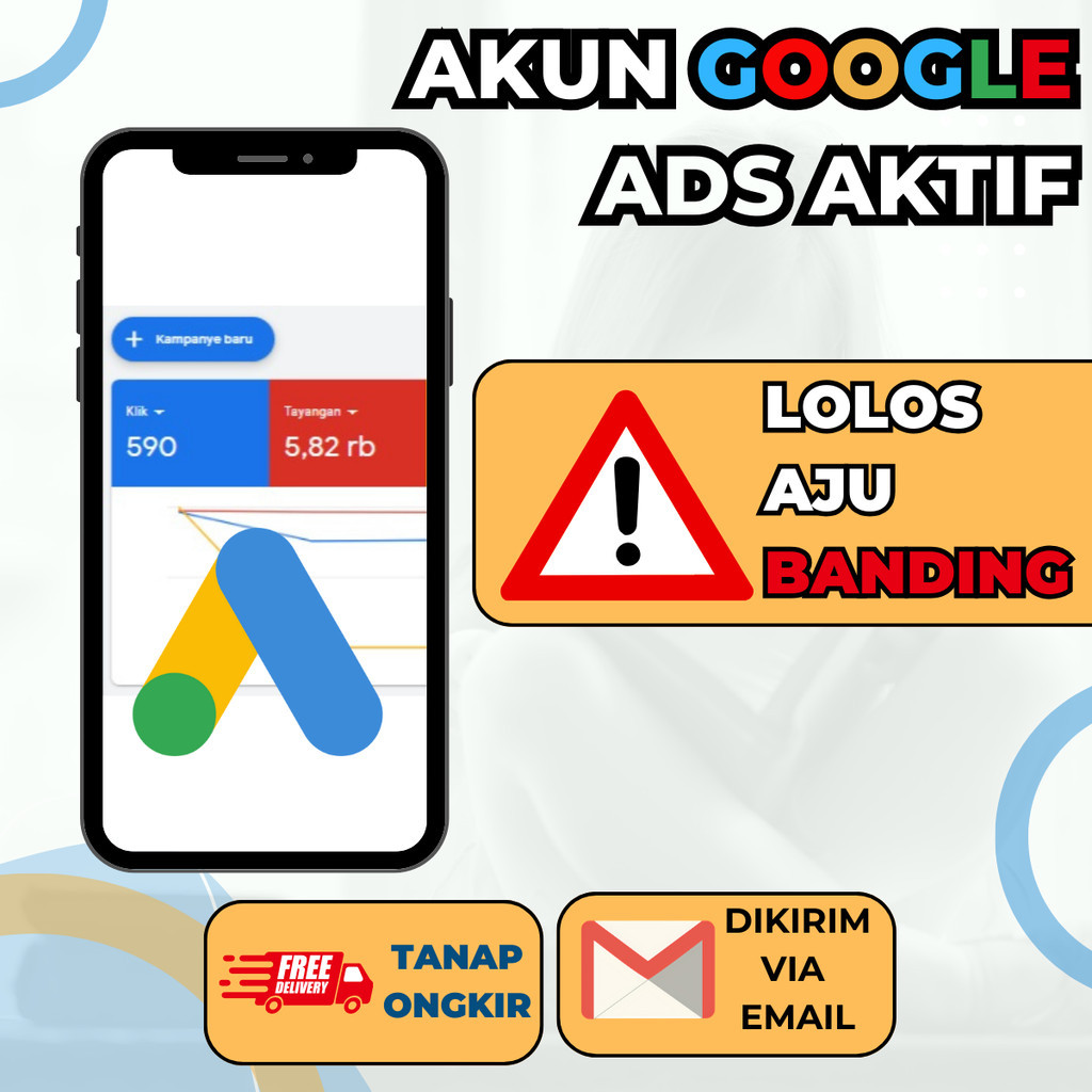 AKUN GOOGLE ADS LOLOS BANDING||ADWORDS AKTIF LOLOS AJU BANDING