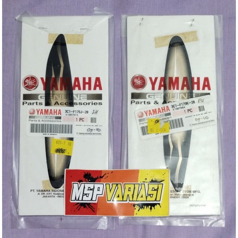 Striping Motor  Yamaha Vixion Old 2009 Hitam Original Ori asli Yamaha Genuine Part