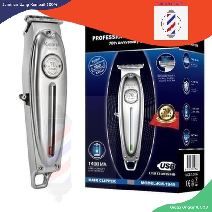 COD Hair Trimmer Detailer KEMEI KM-1949 Kemei KM 1949 FULL METAL ORIGINAL