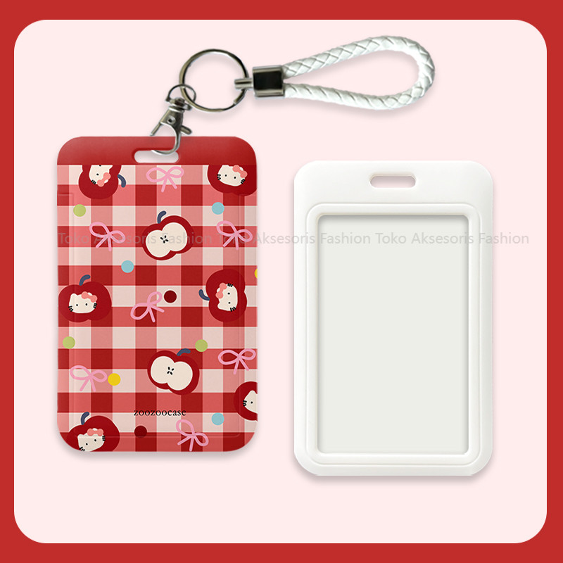 

hello Kitty id card holder tempat kartu lucu layer lanyard photocard aesthetic gantungan kartu nama tag cute nametag cari di lanyard 106