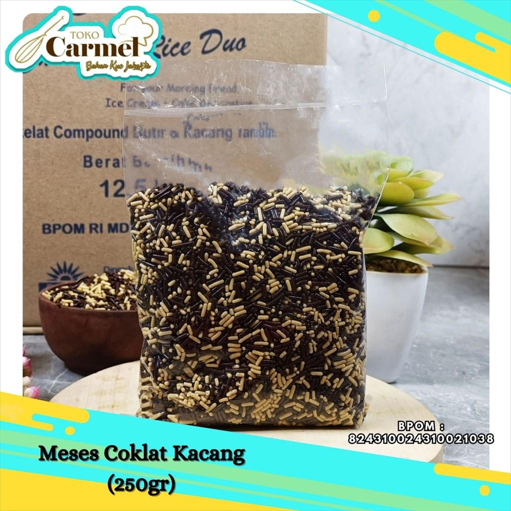 

Meses Coklat Kacang 250gr - Meises Mix Duo Peanut