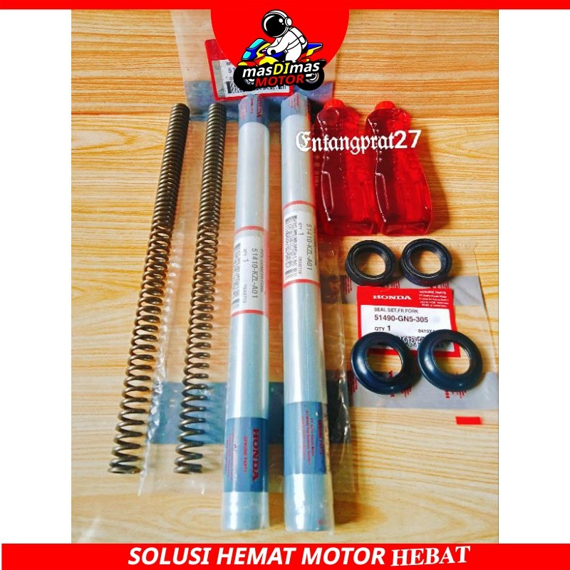 As shock depan + Per shock KZL + Seal shock + Abu + Oil shock Honda Beat fi, Vario 125 fi old, Vario