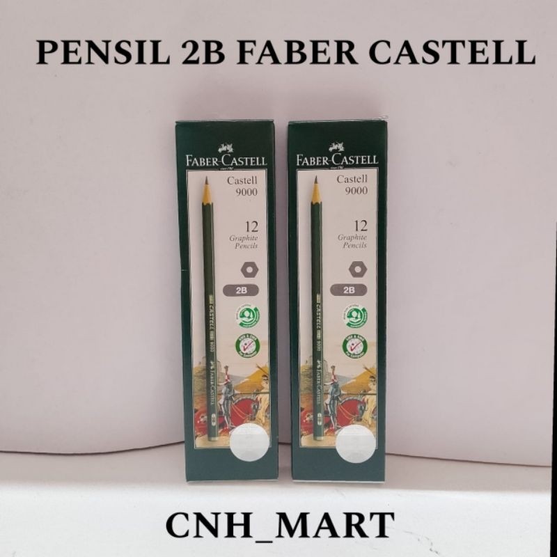 

(12) Pcs Pensil Faber Castel 9000 - 2 B Original