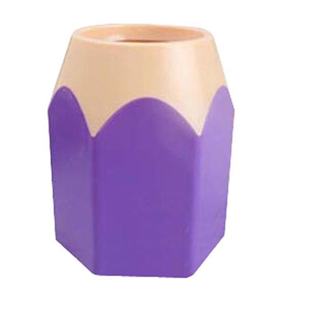 

New Pencil Shaped Make Up Brush Pen Holder Pot Office Student Kids Stationery Storage Organizer