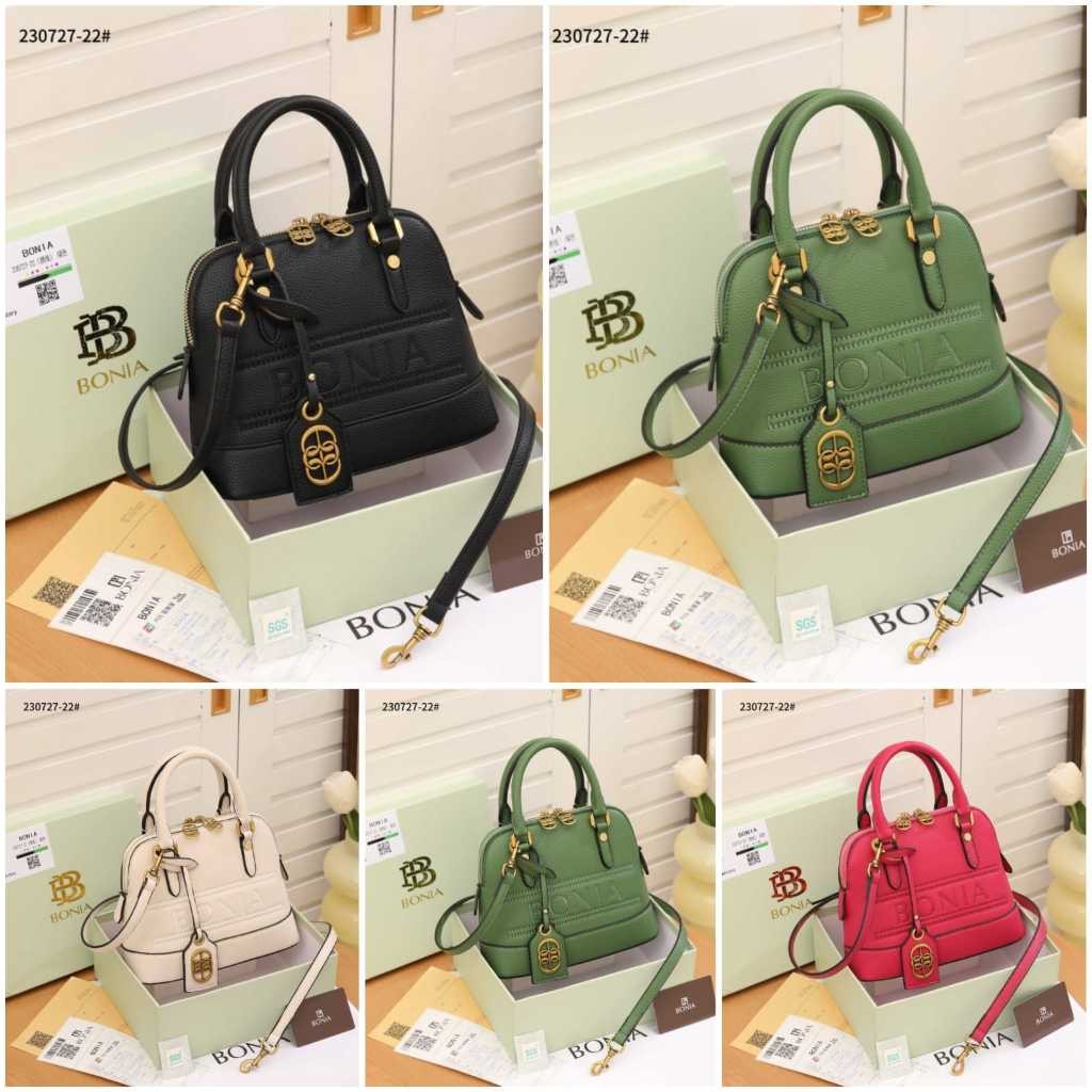 JB2 BONIA 230727-22 Small Alma 2Way Handle Bag Logo Embroidery HRA AF BAO