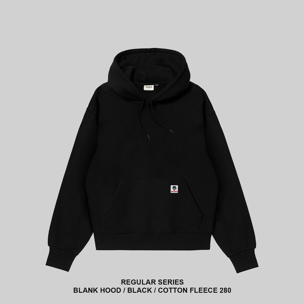 RAWTYPE RIOT Blank Hoodie - Black