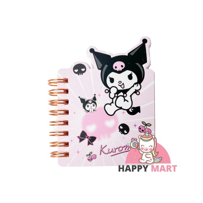 

Notes sanrio CUTTING COLLORFULL kuromi / melody / cinnamoroll - Kuro cery bom