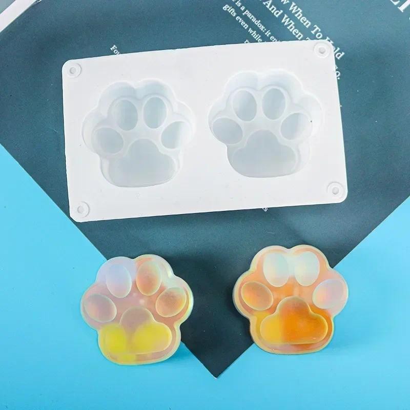 

Home Decoration Crafts Molds Cute Cat Paw Candle Diy Silicone Mold Aromatherapy Candle Soap Making Resin Molds Accessories