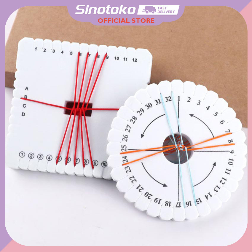 Cakram Tenun Gelang DIY Buatan Tangan / Cakram Tenun Tali Manik-manik Alat Tenun Tangan