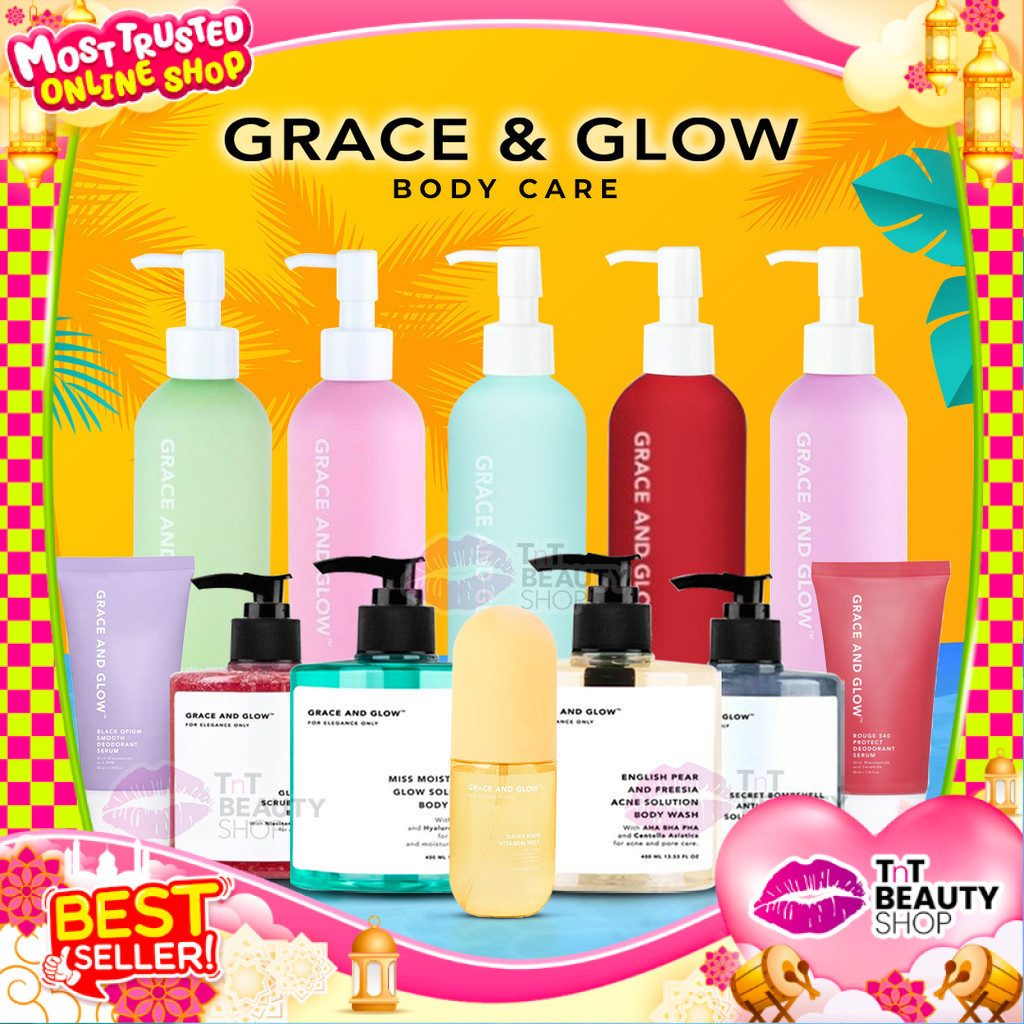 Grace and Glow Body Serum - Body Wash - 300ml - Grace n Glow Black Opium Ultra Bright & Glow Solutio