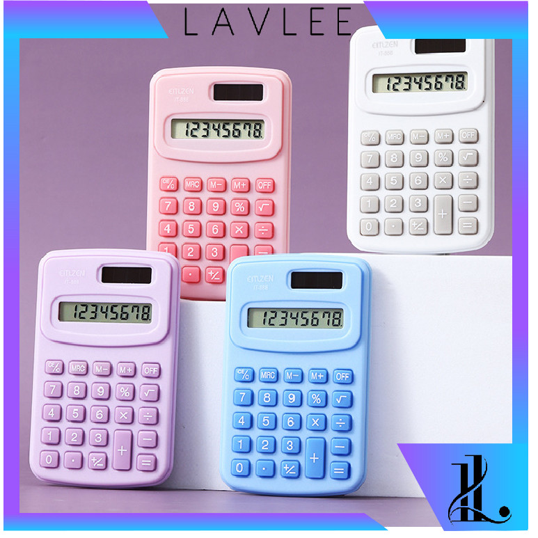 

Lavlee - 6483 Kalkulator Saku 8 Digit Portable / Pocket 8 Digits Calculator / Kalkulator Mini 8 Digit / Kalkulator Saku Macaroon