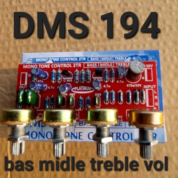 BSM dms 197 parametrik tone kontrol control mono middle toa vokal midrange - DMS 194 MONO