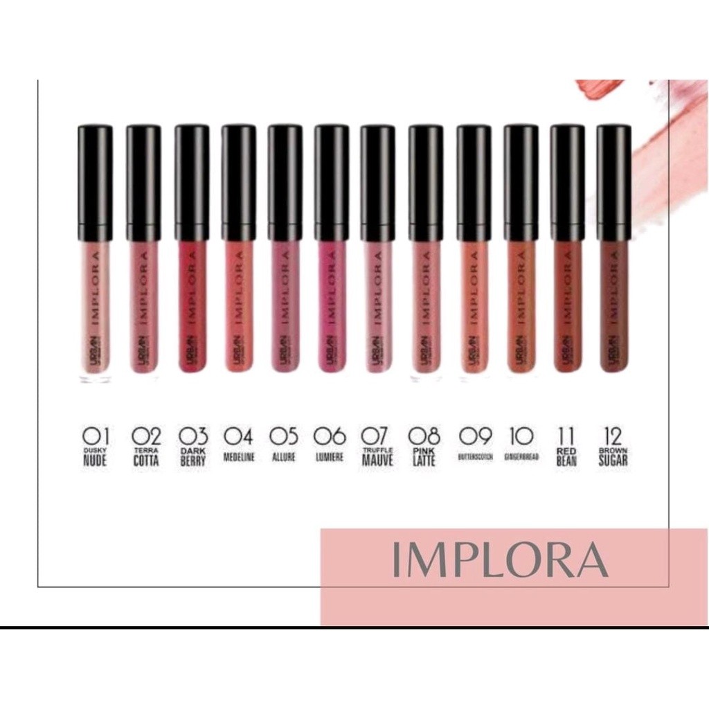 IMPLORA LIPCREAM / IMPLORA URBAN/ LIPCREAM IMPLORA / LIP CREAM IMPLORA/IMPLORA COFFEE MATTE LIPCREAM