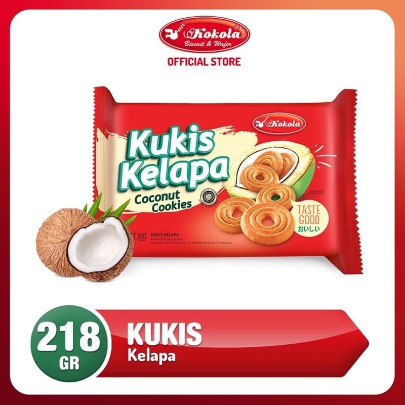 

Kokola Biskuit Kukis Kelapa 218gr pusat grosir jajan termurah murah meriah