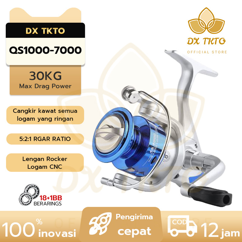 FAWIAGEE ALAT GULUNGAN PANCING QS1000-6000 FISHING SPINNING REEL 5.2:1/ REEL PANCING REEL PANCING
