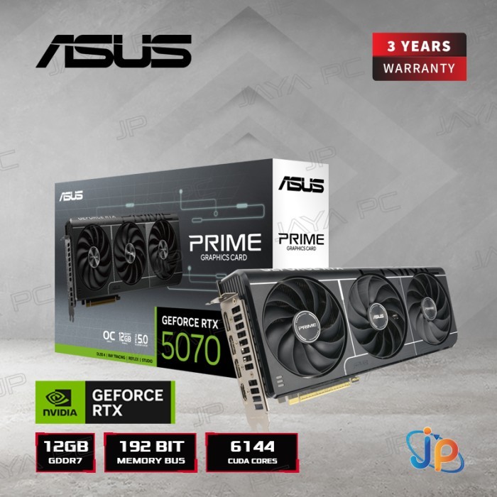 VGA Asus Prime GeForce RTX 5070 OC 12GB - 12 GB GDDR7